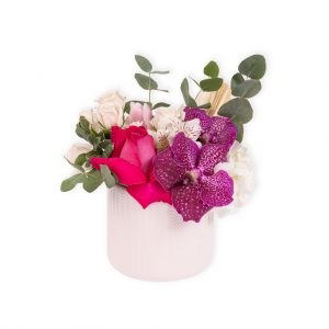 Aranjament pink alb