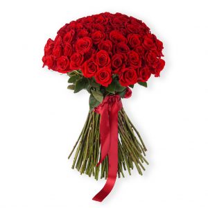 Buchet 101 trandafiri rosii fara ambalaj