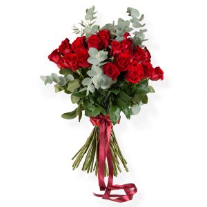 Buchet trandafiri rosii fara ambalaj