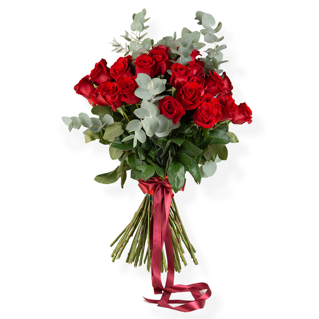 Buchet trandafiri rosii fara ambalaj